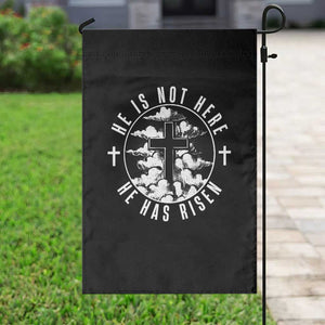Easter Jesus Has Risen Garden Flag Christian Bible Verse Graphic Cross 90s Style TS10 Print Your Wear