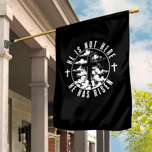 Easter Jesus Has Risen Garden Flag Christian Bible Verse Graphic Cross 90s Style TS10 Print Your Wear
