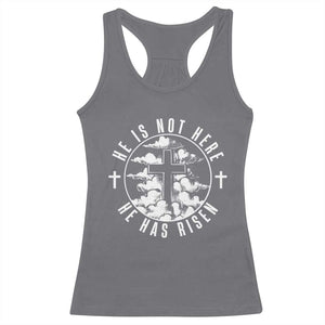 Easter Jesus Has Risen Racerback Tank Top Christian Bible Verse Graphic Cross 90s Style TS10 Charcoal Print Your Wear