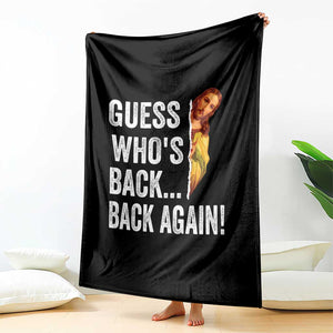 Funny Jesus Meme Quote Throw Blanket Easter Guess Whos Back Funny Religious TS10 Print Your Wear