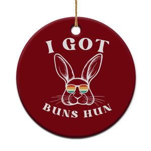 Rabbit Easter Bunny Sunglasses Ceramic Ornament Retro Vintage I Got Buns Hun Funny Jokes TS10 1pc Red Print Your Wear