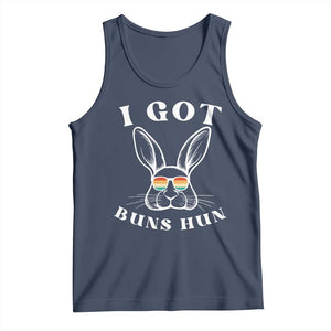 Rabbit Easter Bunny Sunglasses Tank Top Retro Vintage I Got Buns Hun Funny Jokes TS10 Navy Print Your Wear