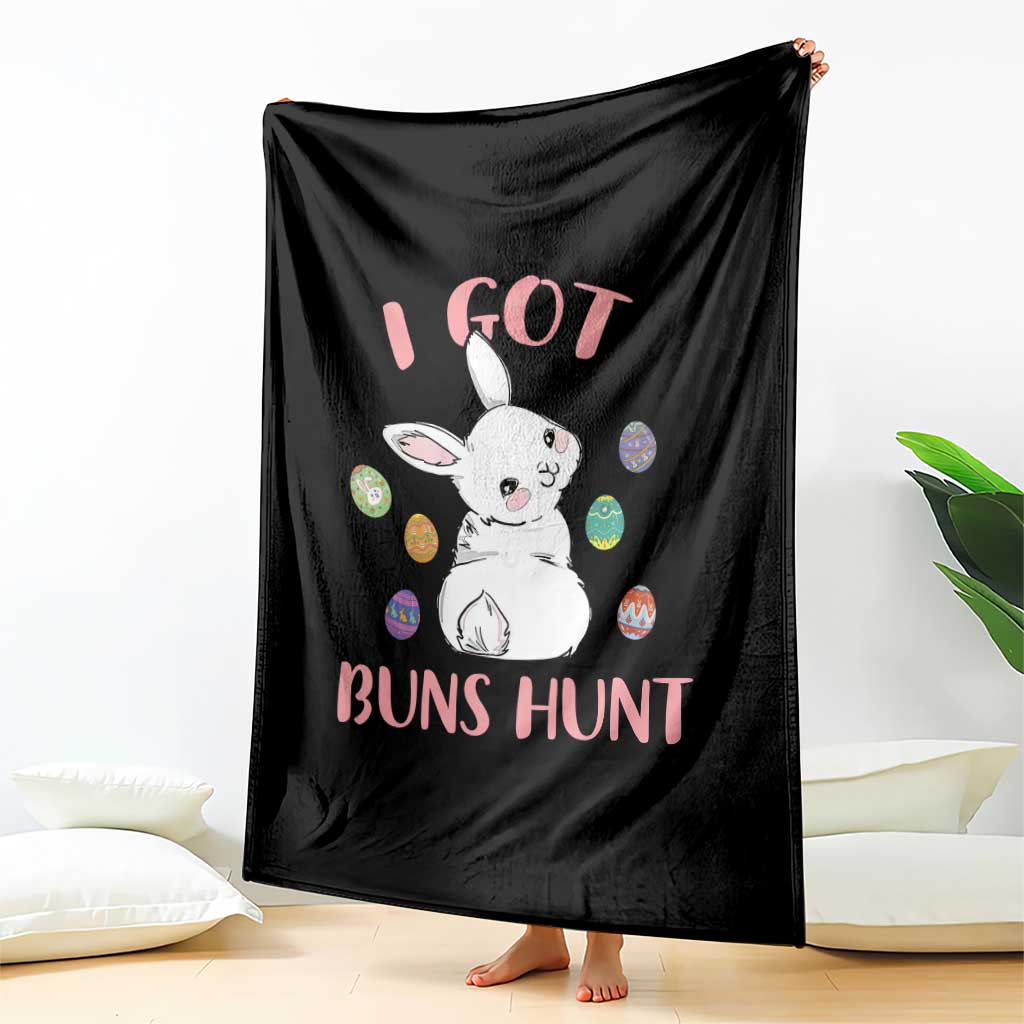 Rabbit Easter Bunny Sunglasses Throw Blanket I Got Buns Hun Funny Jokes TS10 Print Your Wear