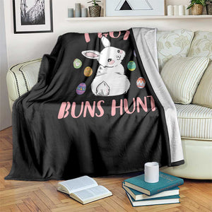 Rabbit Easter Bunny Sunglasses Throw Blanket I Got Buns Hun Funny Jokes TS10 Print Your Wear