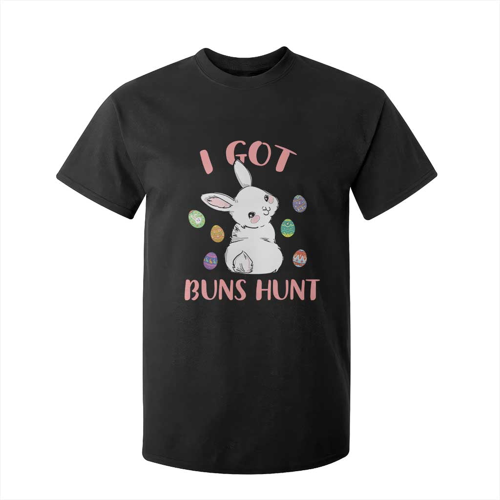 Rabbit Easter Bunny Sunglasses T Shirt For Kid I Got Buns Hun Funny Jokes TS10 Black Print Your Wear