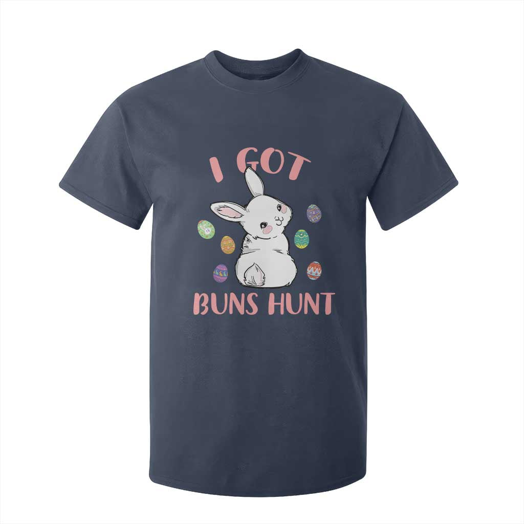Rabbit Easter Bunny Sunglasses T Shirt For Kid I Got Buns Hun Funny Jokes TS10 Navy Print Your Wear