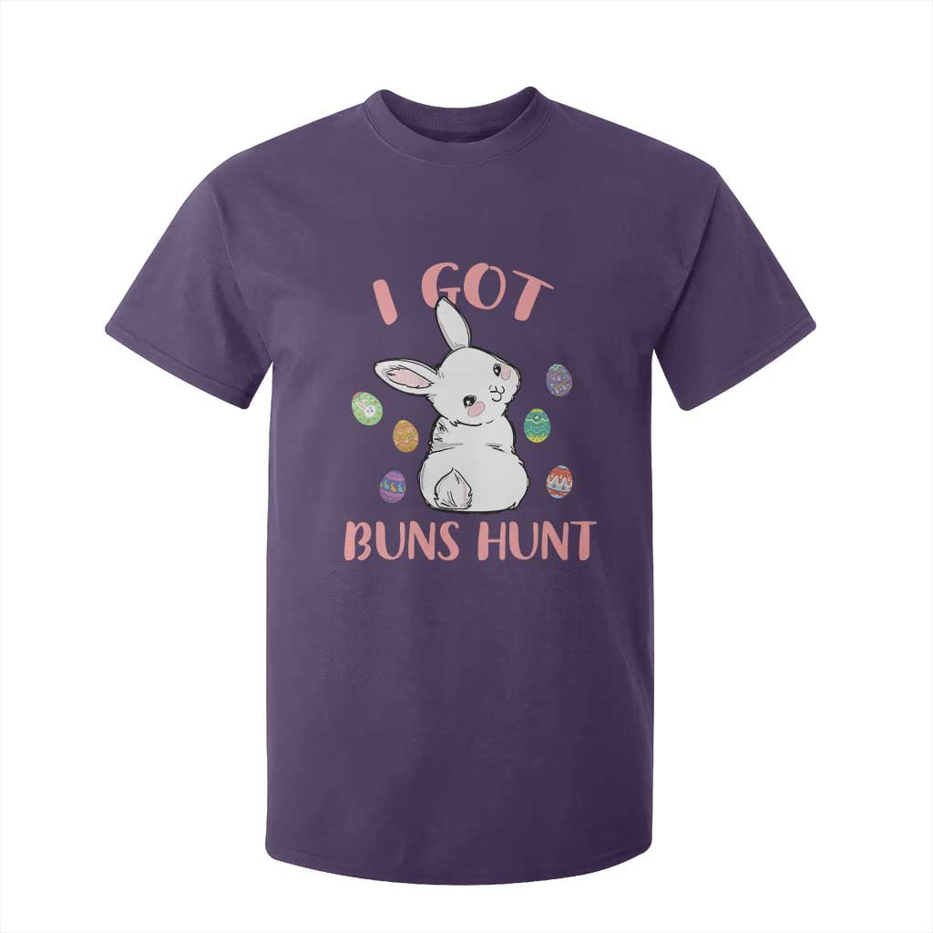 Rabbit Easter Bunny Sunglasses T Shirt For Kid I Got Buns Hun Funny Jokes TS10 Purple Print Your Wear
