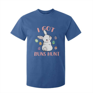 Rabbit Easter Bunny Sunglasses T Shirt For Kid I Got Buns Hun Funny Jokes TS10 Royal Blue Print Your Wear