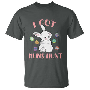 Rabbit Easter Bunny Sunglasses T Shirt I Got Buns Hun Funny Jokes TS10 Dark Heather Print Your Wear