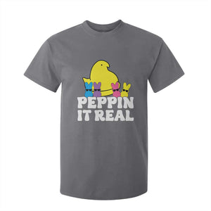Easter Bunny T Shirt For Kid Peepin It Real Rabbit Candy Easter TS10 Charcoal Print Your Wear