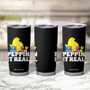 Easter Bunny Tumbler Cup Peepin It Real Rabbit Candy Easter TS10 Print Your Wear
