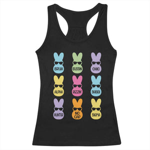Easter Bruh Racerback Tank Top Gen Alpha Slang Skibidi Rizz Cute Bunny TS10 Black Print Your Wear