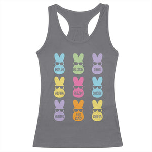 Easter Bruh Racerback Tank Top Gen Alpha Slang Skibidi Rizz Cute Bunny TS10 Charcoal Print Your Wear