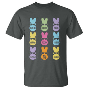 Easter Bruh T Shirt Gen Alpha Slang Skibidi Rizz Cute Bunny TS10 Dark Heather Print Your Wear
