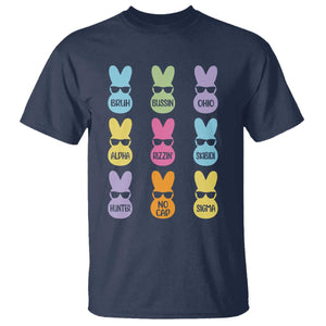 Easter Bruh T Shirt Gen Alpha Slang Skibidi Rizz Cute Bunny TS10 Navy Print Your Wear
