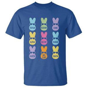 Easter Bruh T Shirt Gen Alpha Slang Skibidi Rizz Cute Bunny TS10 Royal Blue Print Your Wear