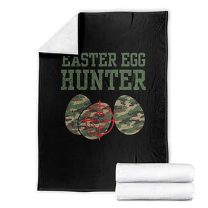 Easter Egg Hunter Throw Blanket Camo Funny Hunting TS10 Black Print Your Wear
