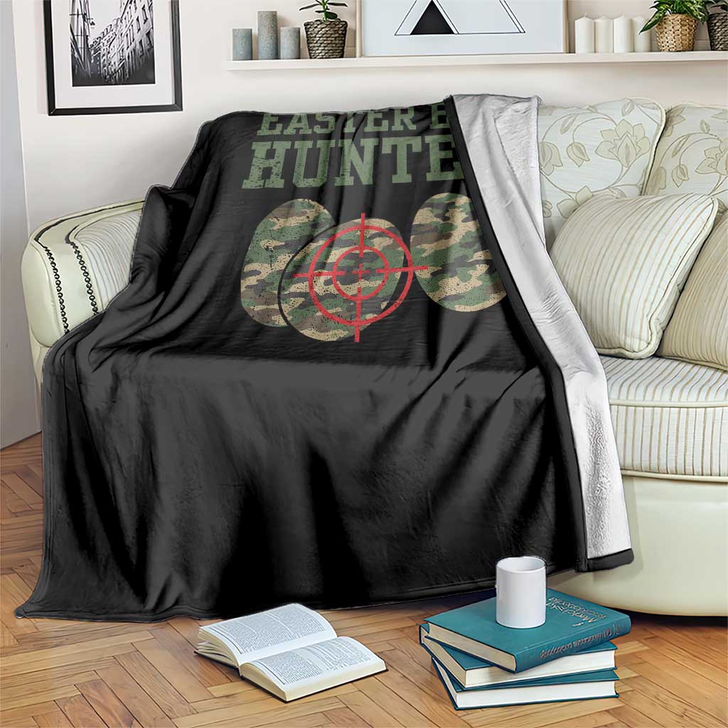 Easter Egg Hunter Throw Blanket Camo Funny Hunting TS10 Print Your Wear