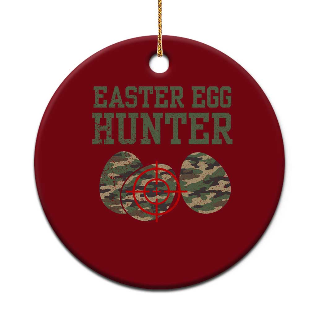 Easter Egg Hunter Ceramic Ornament Camo Funny Hunting TS10 1pc Red Print Your Wear
