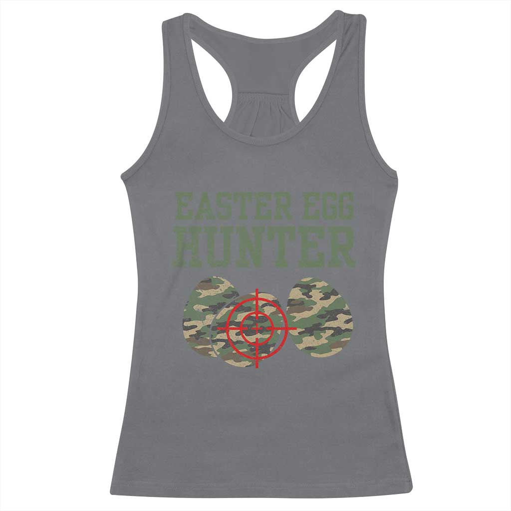 Easter Egg Hunter Racerback Tank Top Camo Funny Hunting TS10 Charcoal Print Your Wear