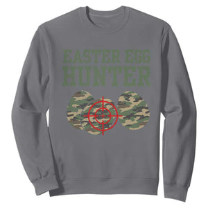 Easter Egg Hunter Sweatshirt Camo Funny Hunting TS10 Charcoal Print Your Wear