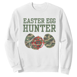 Easter Egg Hunter Sweatshirt Camo Funny Hunting TS10 White Print Your Wear
