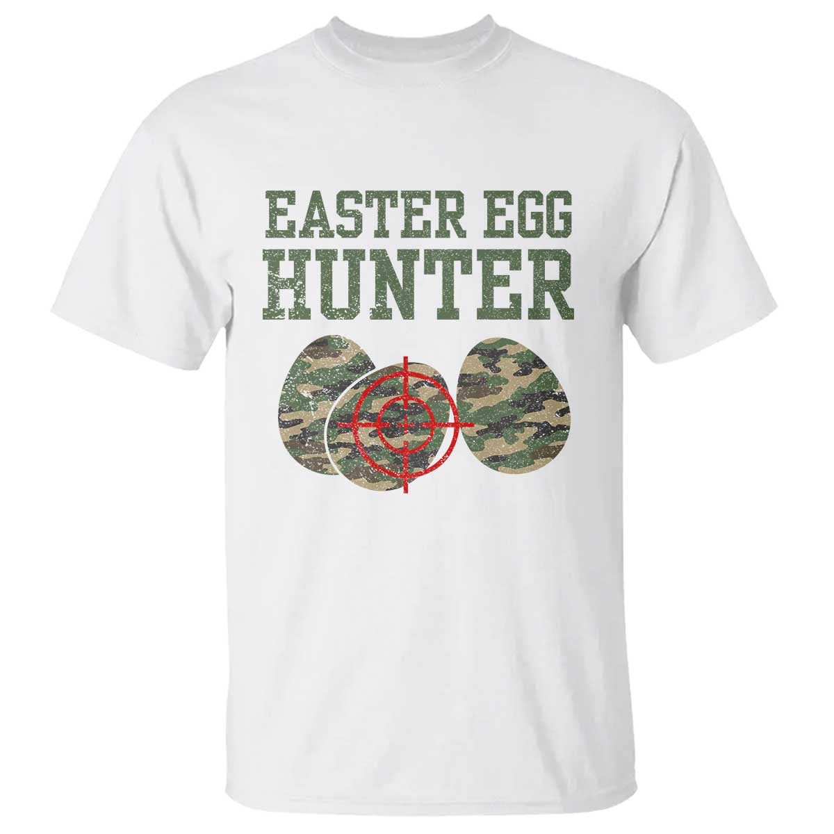 Easter Egg Hunter T Shirt Camo Funny Hunting TS10 White Print Your Wear