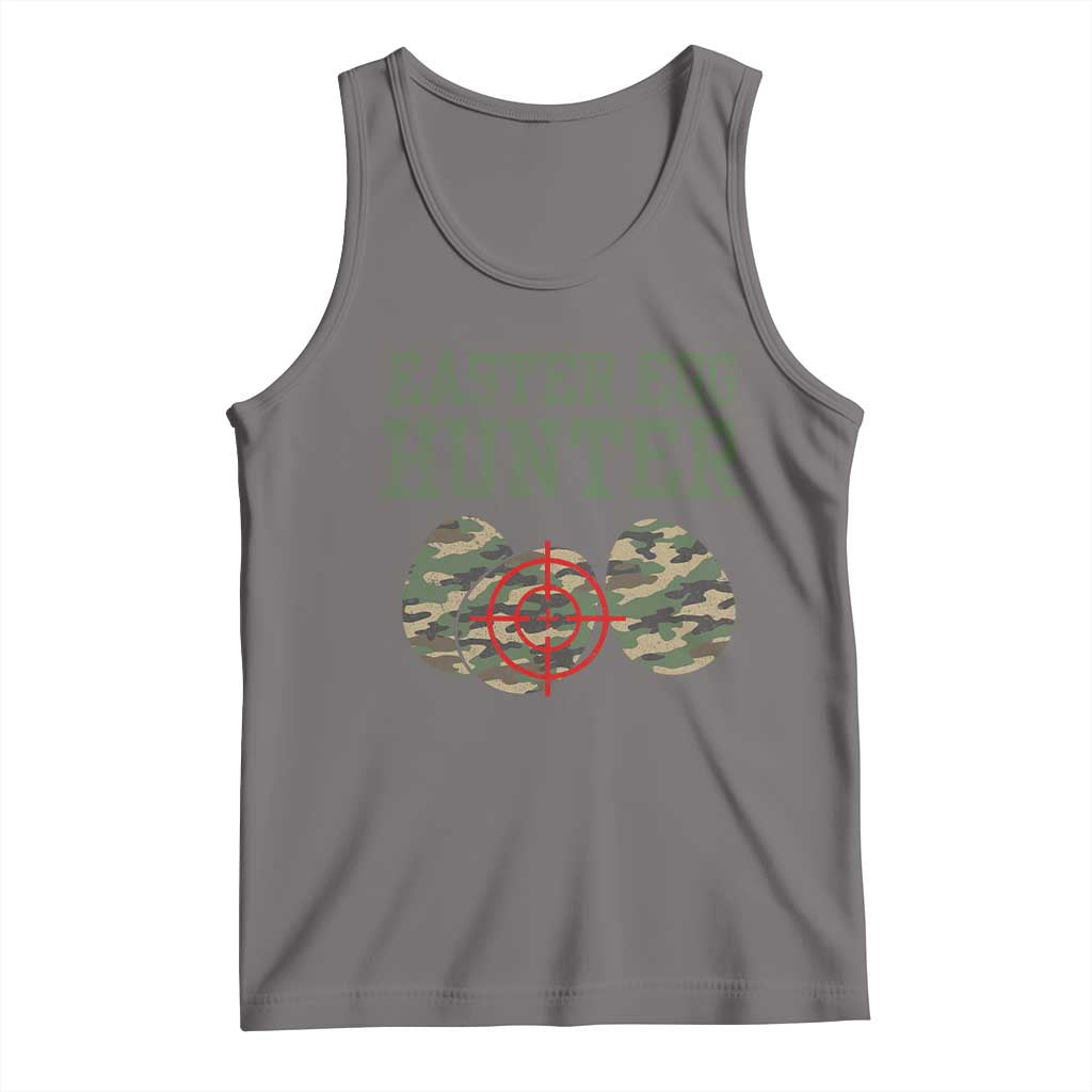 Easter Egg Hunter Tank Top Camo Funny Hunting TS10 Deep Heather Print Your Wear