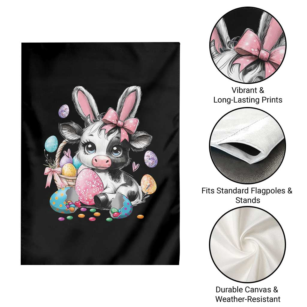 Easter Day Cow Garden Flag Cute Cow Bunny Heifer TS10 Print Your Wear