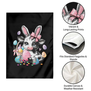 Easter Day Cow Garden Flag Cute Cow Bunny Heifer TS10 Print Your Wear