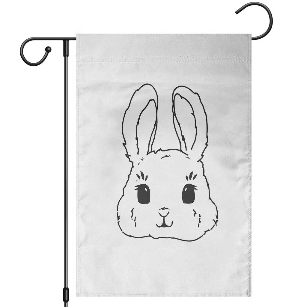 Cute Bunny Garden Flag Kawaii Rabbit Happy Easter Day TS10 White Print Your Wear