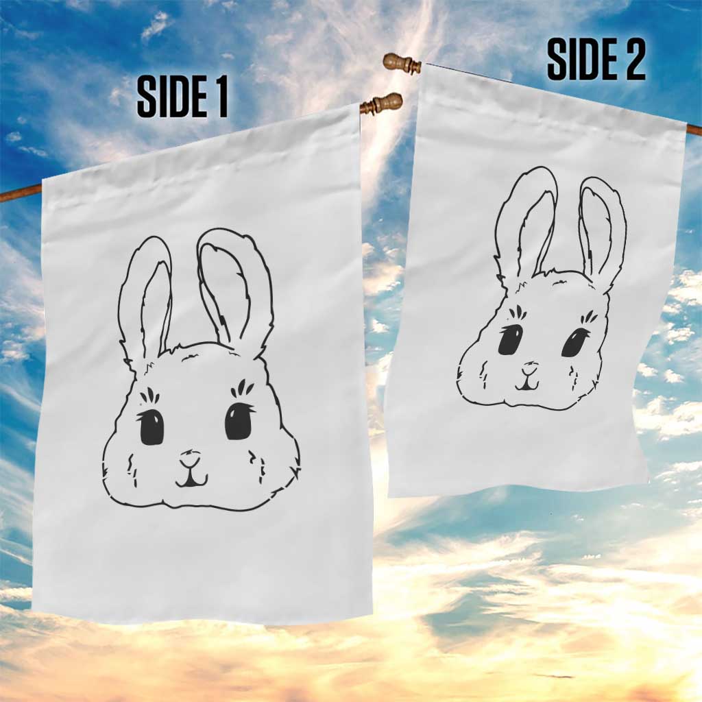 Cute Bunny Garden Flag Kawaii Rabbit Happy Easter Day TS10 Print Your Wear