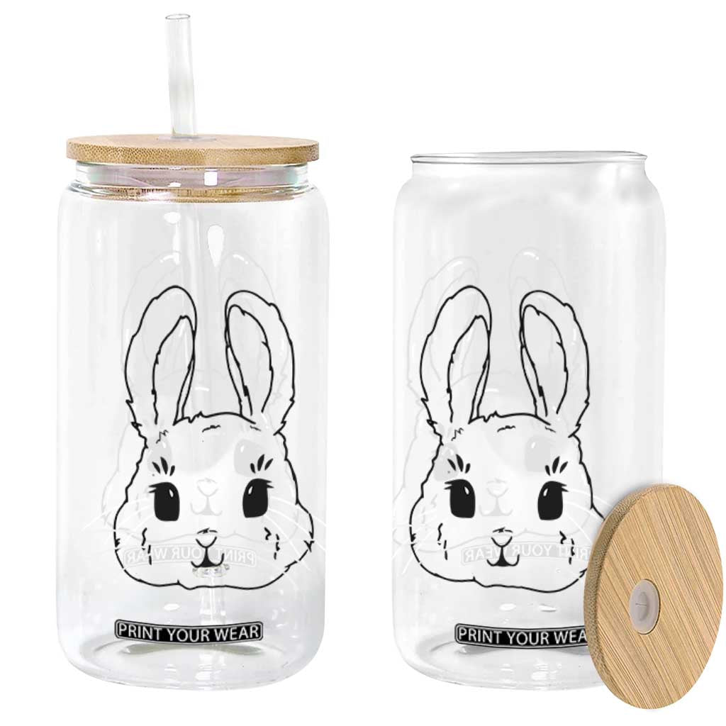 Cute Bunny Glass Can Kawaii Rabbit Happy Easter Day TS10 Print Your Wear