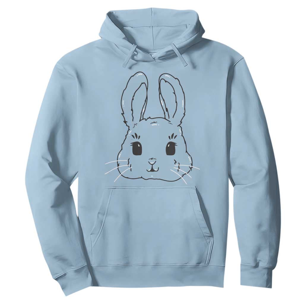 Cute Bunny Hoodie Kawaii Rabbit Happy Easter Day TS10 Light Blue Print Your Wear