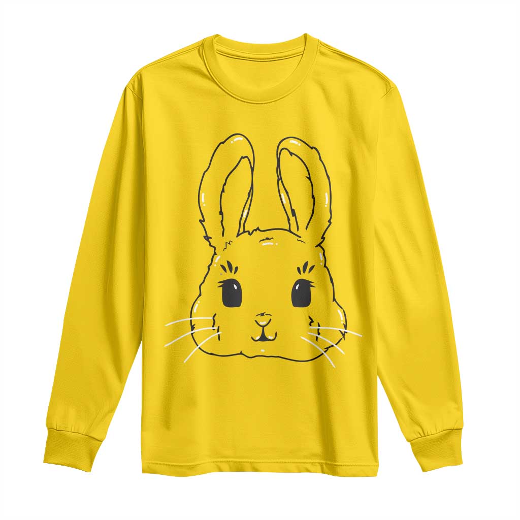Cute Bunny Long Sleeve Shirt Kawaii Rabbit Happy Easter Day TS10 Daisy Print Your Wear