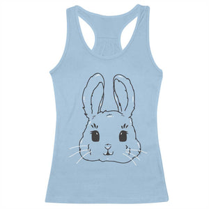 Cute Bunny Racerback Tank Top Kawaii Rabbit Happy Easter Day TS10 Light Blue Print Your Wear