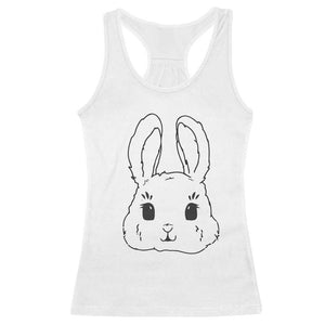 Cute Bunny Racerback Tank Top Kawaii Rabbit Happy Easter Day TS10 White Print Your Wear