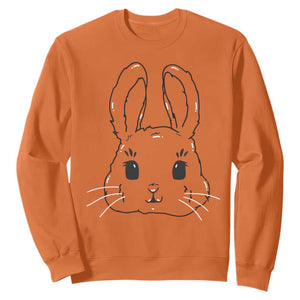Cute Bunny Sweatshirt Kawaii Rabbit Happy Easter Day TS10 Orange Print Your Wear