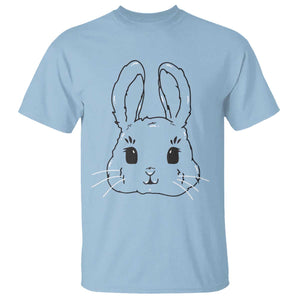 Cute Bunny T Shirt Kawaii Rabbit Happy Easter Day TS10 Light Blue Print Your Wear