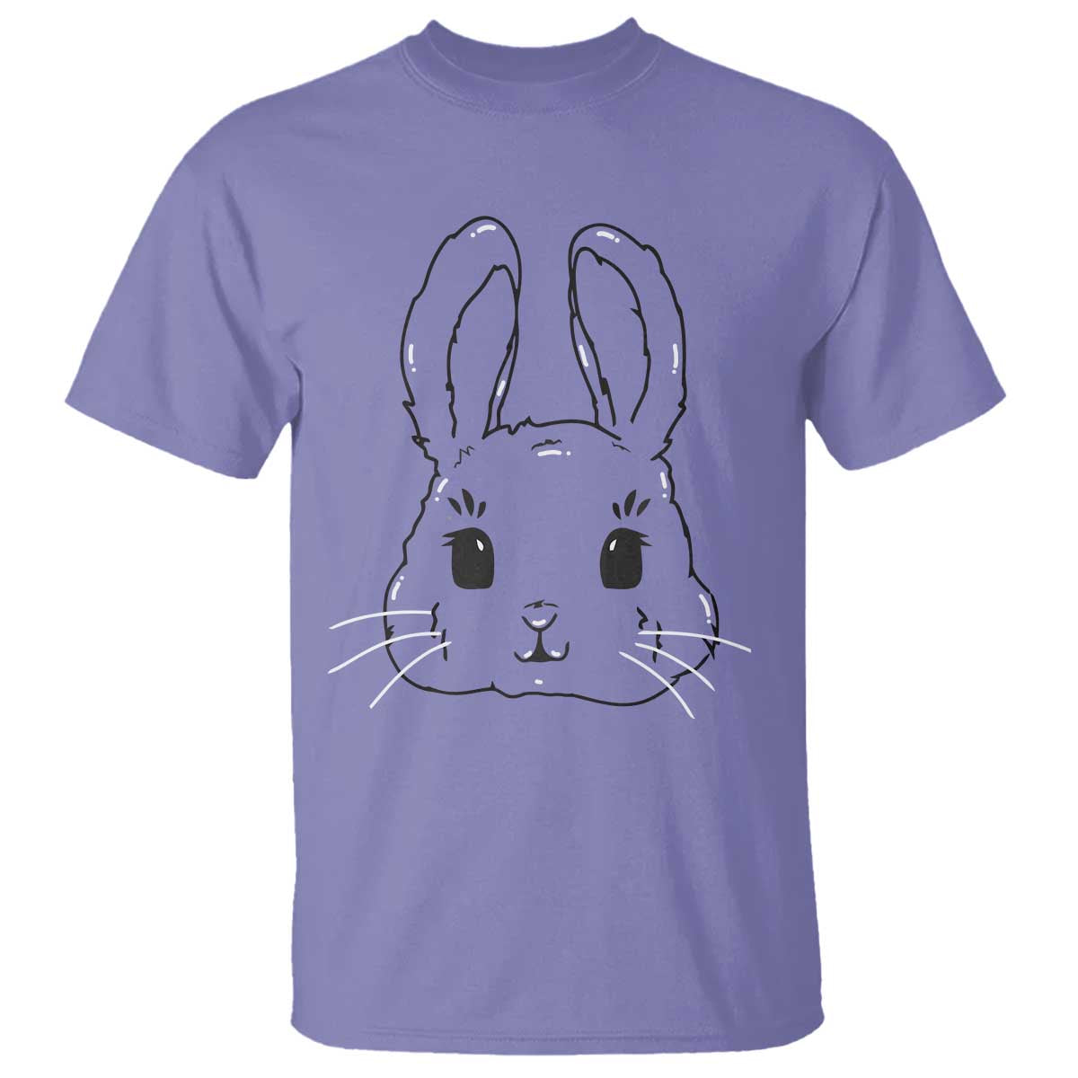 Cute Bunny T Shirt Kawaii Rabbit Happy Easter Day TS10 Violet Print Your Wear