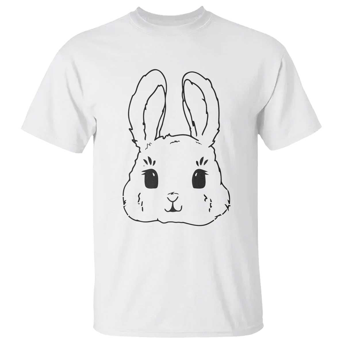 Cute Bunny T Shirt Kawaii Rabbit Happy Easter Day TS10 White Print Your Wear