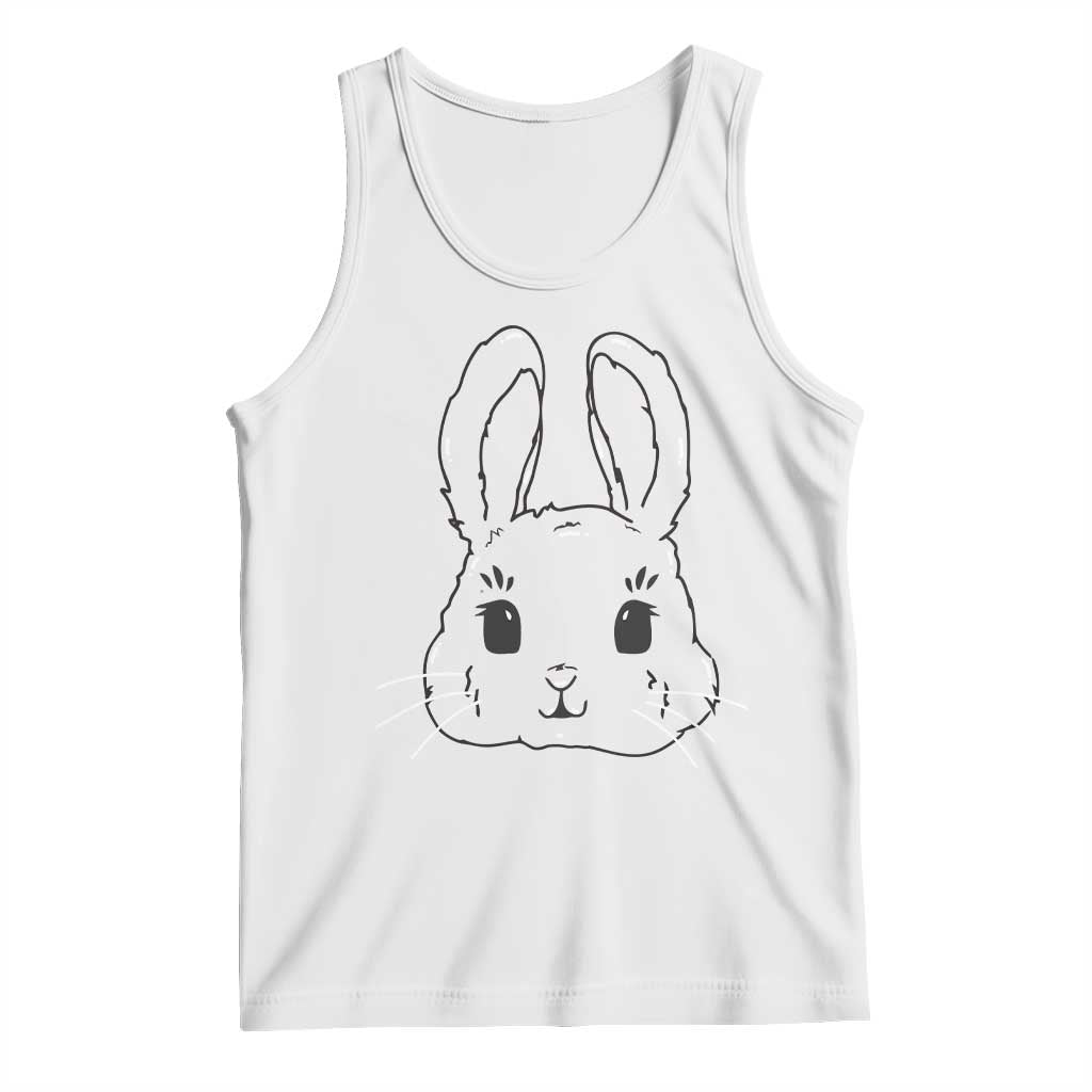 Cute Bunny Tank Top Kawaii Rabbit Happy Easter Day TS10 White Print Your Wear