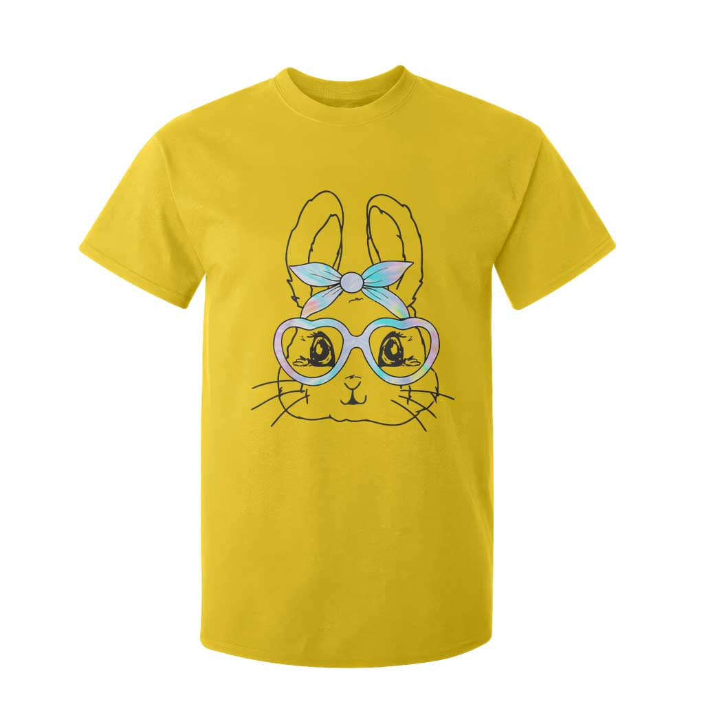 Girls Easter Bunny T Shirt For Kid Rabbit Face Tie Dye Glasses Happy Easter Day TS10 Daisy Print Your Wear