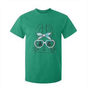 Girls Easter Bunny T Shirt For Kid Rabbit Face Tie Dye Glasses Happy Easter Day TS10 Irish Green Print Your Wear
