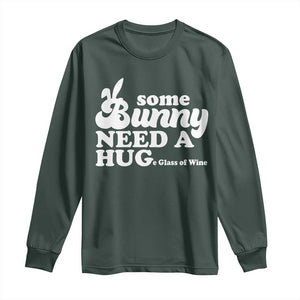 Easter Long Sleeve Shirt Funny Adult Humor Inappropriate Drinking Gift TS10 Dark Forest Green Print Your Wear