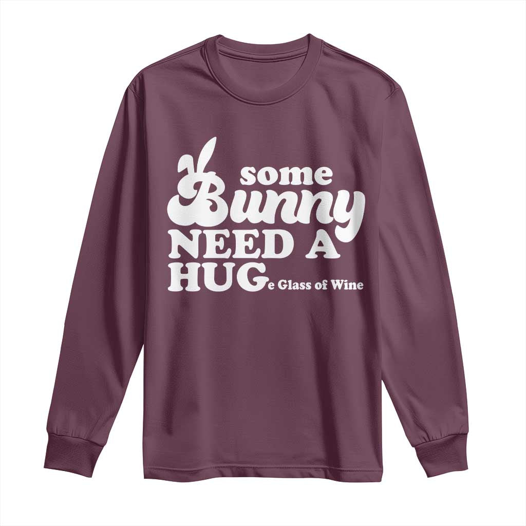 Easter Long Sleeve Shirt Funny Adult Humor Inappropriate Drinking Gift TS10 Maroon Print Your Wear