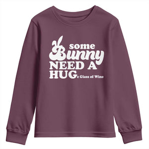 Easter Youth Sweatshirt Funny Adult Humor Inappropriate Drinking Gift TS10 Maroon Print Your Wear