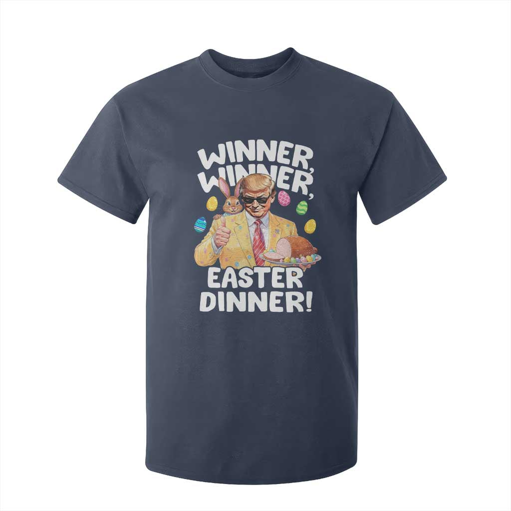 Easter Trump T Shirt For Kid Winner Winner Easter Dinner TS10 Navy Print Your Wear