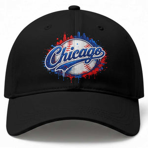 Chicago Pride Dripping Baseball Graphic Baseball Cap TS10 Print Your Wear