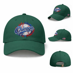 Chicago Pride Dripping Baseball Graphic Baseball Cap TS10 Baseball Cap Universal Fit Irish Green Print Your Wear
